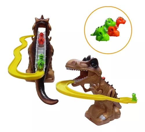 Carrinho Dinossauro Rex + Brinde (12 Dinossauros)