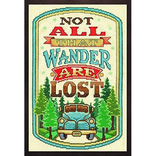 Inc. All That Wander, Kit De Punto De Cruz De 8 X 12 Pi...