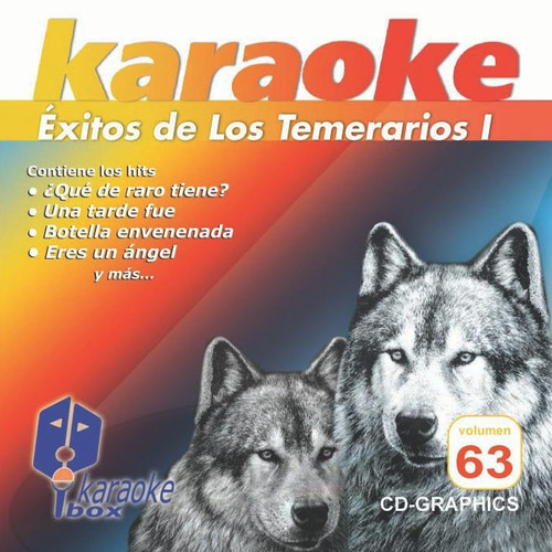 Cd+g Karaoke K-box Éxitos De Los Temerarios I