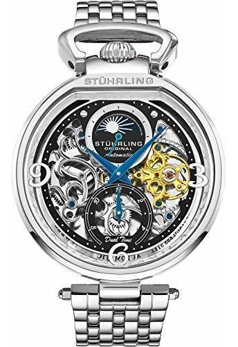 Stuhrling Para Hombre Original Esquelético Del Reloj De Esfe