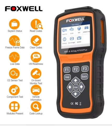 Scanner Automotivo Foxwell Nt630 Plus Obd2 Em Português