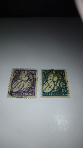 Polonia Estampilla Lote De Serie 1921 .muy Bella.usadas