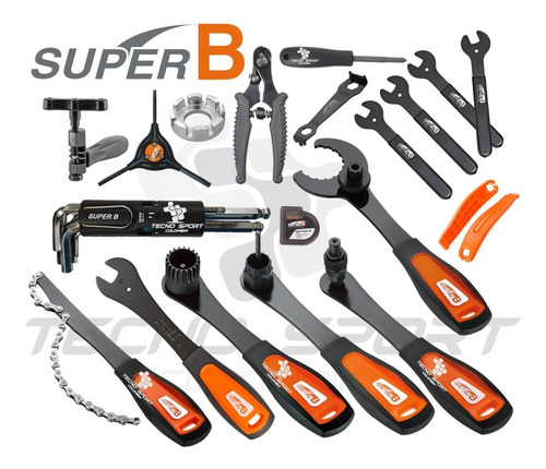 Imagen 3 de 9 de Herramienta Bicicleta Super B Maletin Profesional Tba800 29p