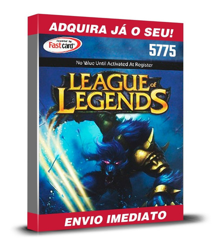 League Of Legends Cartão R$100 Reais Lol 5770 Riot Points Rp