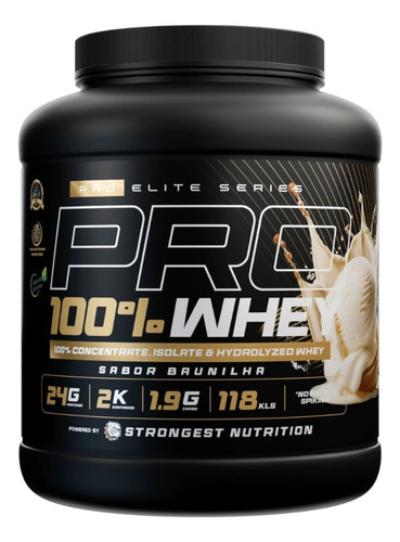 Proteina Pro 100% Whey 2kg Vainilla - Strongest