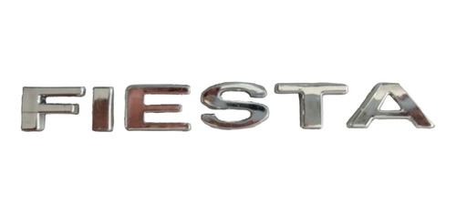 Emblema Fiesta Letras Ford Cromada Compuerta Trasero 