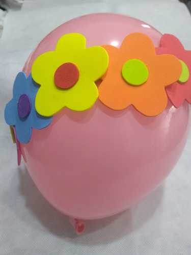 Vincha Con Flores En Goma Eva
