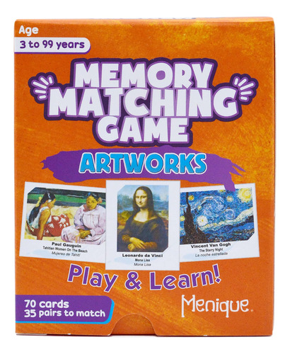 Ménique. Juego De Memoria. Juego De Pinturas Famosas. 35 Par