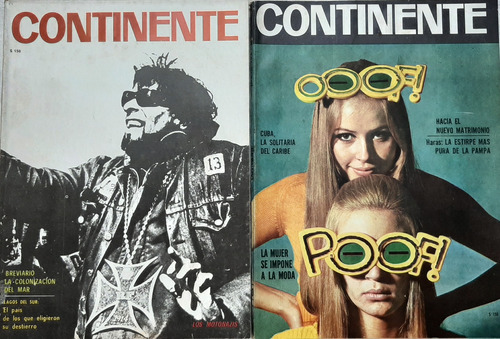 Antigua Revista Continente N* 7 8 9 Y 10 Año 1967 Venta X U (Usado)