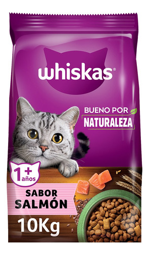 Whiskas Alimento Seco Gato Bueno Por Naturaleza Salmón 10kg