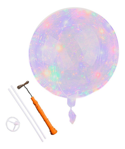 Globo Luminoso Led Cristal Multicolor Alambre Palito 18 PuLG