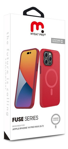 . Funda Mybat Fuse Con Magsafe Para iPhone 14 Pro Max - Roja