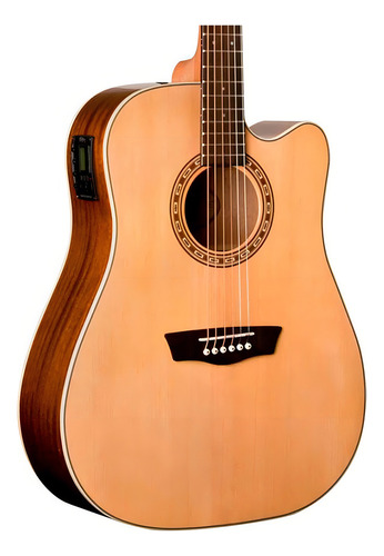Violão Washburn Wd7sce Elétrico Aço Dreadnought Tampo Sólido