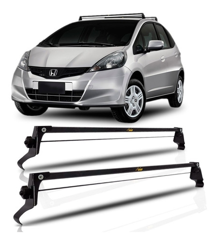 Rack Teto Honda Fit 2003 A 2014 Preto Vhip