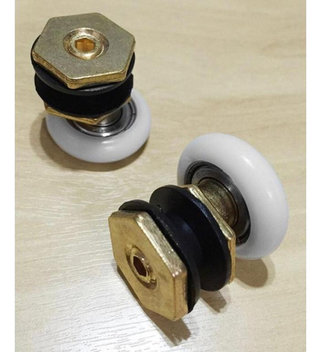 Kit C/ 2 Roldanas ExcĂȘntricas (com Rolamento) Tec Vidro 8mm