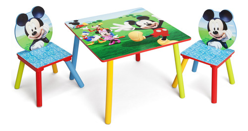 Juego De Mesa Mickey Con 2 Sillas