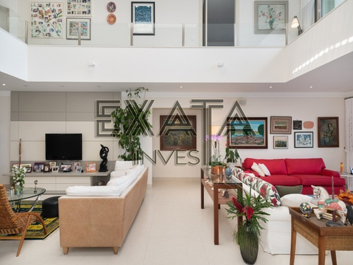 Imagem 10 de 30 de Casa Em Condomínio, Mobiliada São 8 Suítes (master Com Closet, Sala De Tv E Vista Para O Mar), Todas Climatizadas Home Theather, Amplo Living Climatiz - Ca00782 - 70021001