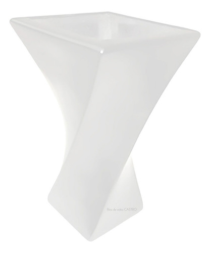 Maceta De Fibra De Vidrio Mod. Silueta 50x30 Blanco