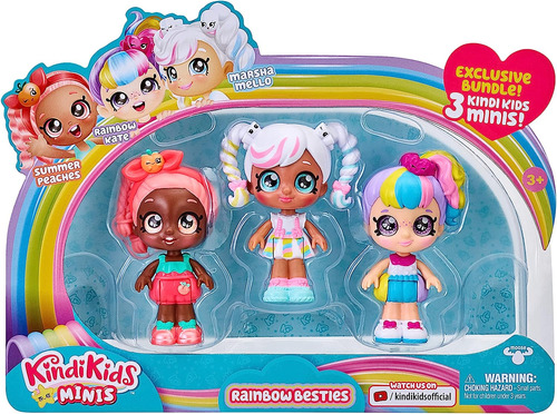 Kindi Kids Minis - Rainbow Besties - Figura De Cabeza De Mob
