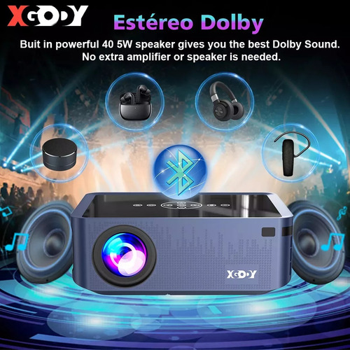 Proyector Profesional Xgody 8k Android Wifi Full Hd 12000 Lm