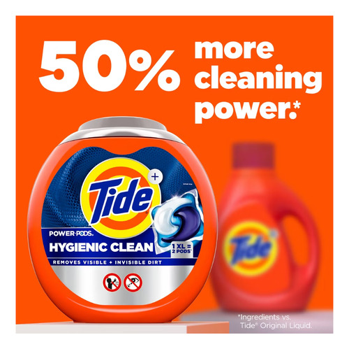 Tide Original Hygienic Clean He Pods De Jabón Y Detergente.
