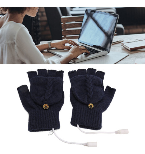 Guantes Térmicos Para Computadora, Calentador Usb, Abatible,