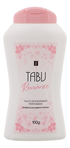 Talco Desodorante Perfumado Romance Tabu Frasco 100g