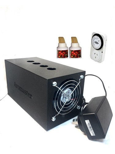 Aromatizador Doble Ventilacion Con Timer Mas 2 Fragancias