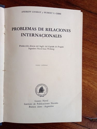 Problemas De Relaciones Internacionales - Gyorgy Y Gibbs