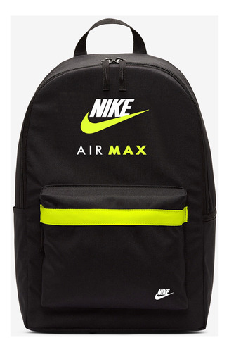 Mochila Nike Air Max Heritage Original 2.1 Color Negro/ Neon