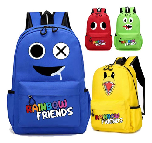 Mochila Original Rainbow Friends, Colorida, Para Niños Y Niñ