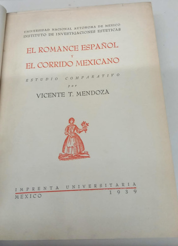 El Romance Español Y El Corrido Mexicano * Mendoza Vicente