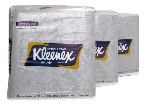 Servilletas De Lujo Doble Hoja Kleenex® 100 Unidades Por 12 