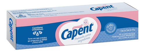 Capent, Pomada Para Rozaduras | Con Vitamina A,d Y E, 110 G.