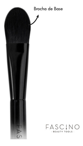 Imagen 5 de 10 de Set 4 Brochas Y Pinceles Make Up Crueltyfree+clutch Fascino