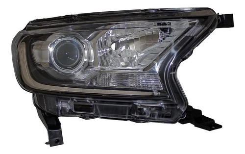 Optica Cromada Electrica C/lupa Y Drl Der Ford Ranger 16/18-