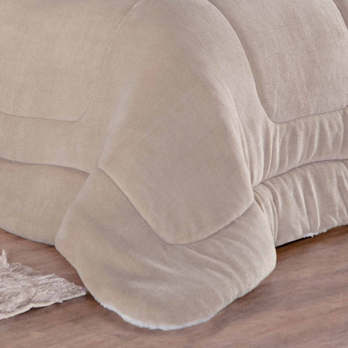 Coberdrom Queen Sherpa Quente Tecido Macio Inverno