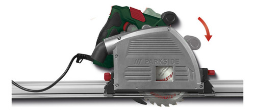 Sierra De Inmersión Con Riel Guía Parkside Alemana 1200w