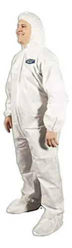 Overol Desechable Con Capucha Y Botas - Traje De Protección