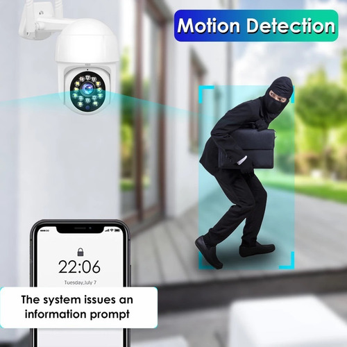 Imagen 5 de 8 de Camara Domo Ip Wifi Hd Motorizada Vision Nocturna App Yoosee