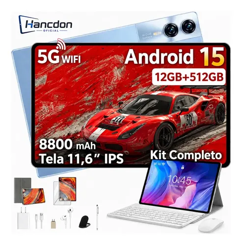 Tablet Android Tab Kit Completo S12 Ram 12 Gb 512 Gb 11,6'' Full
