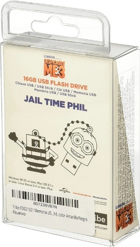 Memoria Usb 2.0 De 16 Gb Figura Minion Jail Tikme Phil Tribe