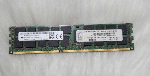 Memória Micron Ddr3 8gb 2rx4 Pc3l-10600r Mt36ksf1g72pz-1g4k1