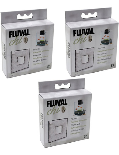  Paquete De 3  Fluval Chi I/ii Filtro Almohadillas Para Orej