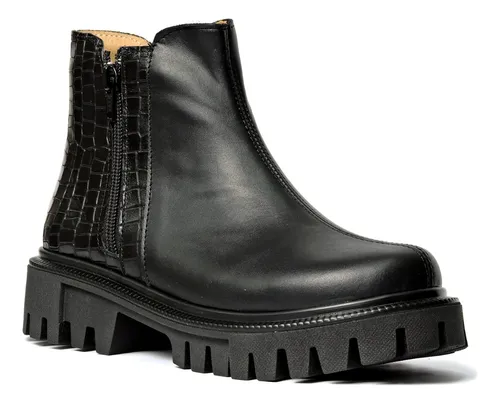 Botitas de cuero mujer clearance