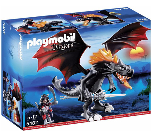 Playmobil Dragones Dragon Gigante Con Fuego Led 5482