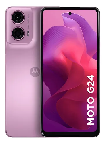 comprar Smartphone Motorola Moto G24 de 256 GB y 8 GB (4 GB de RAM+4 GB de Ram Boost), cámara AI, visión nocturna de 50 MP, color rosa