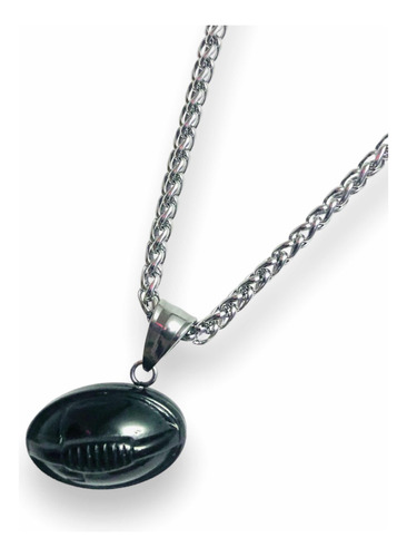 Collar Cadena Rugby Negro