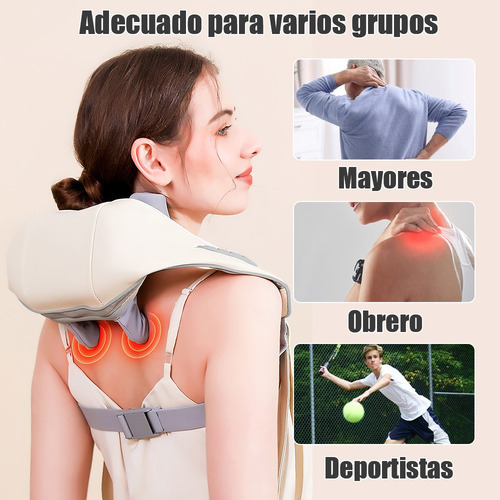 Masajeador Cuello Espalda Hombro Cintura Electrico Con Calor