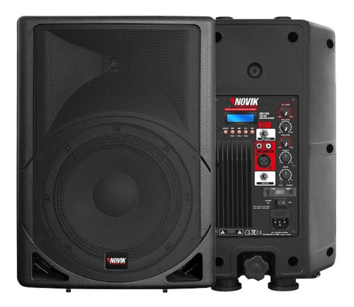 Bafle Potenciado 8 Pulgadas Novik Evo 110x Bluetooth 400w Color Negro